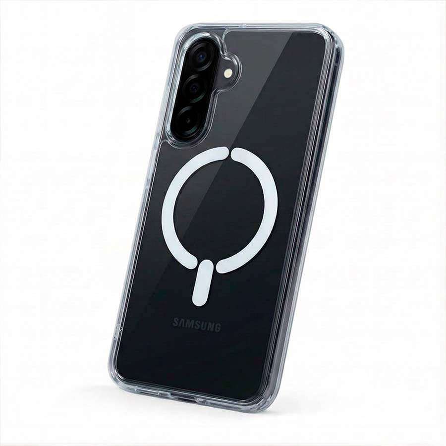 Capa Transparente Logo Compatível com MagSafe para Samsung Galaxy A36 5G
