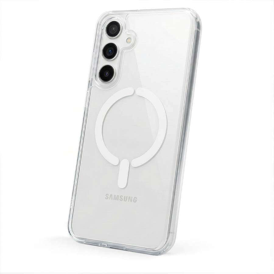 Funda Transparente Logo Compatible con Magsafe para Samsung Galaxy A56 5G