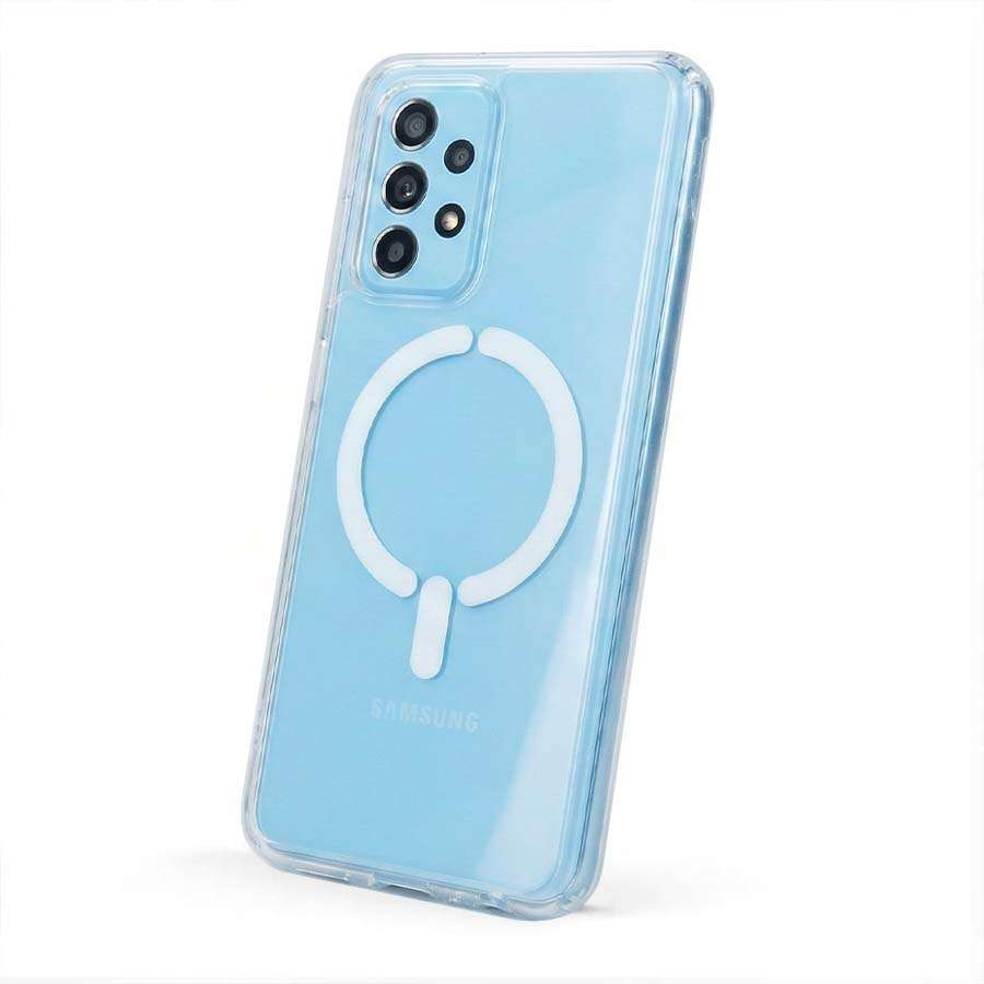 Capa Transparente Logo Compatível com MagSafe para Samsung Galaxy A33 5G