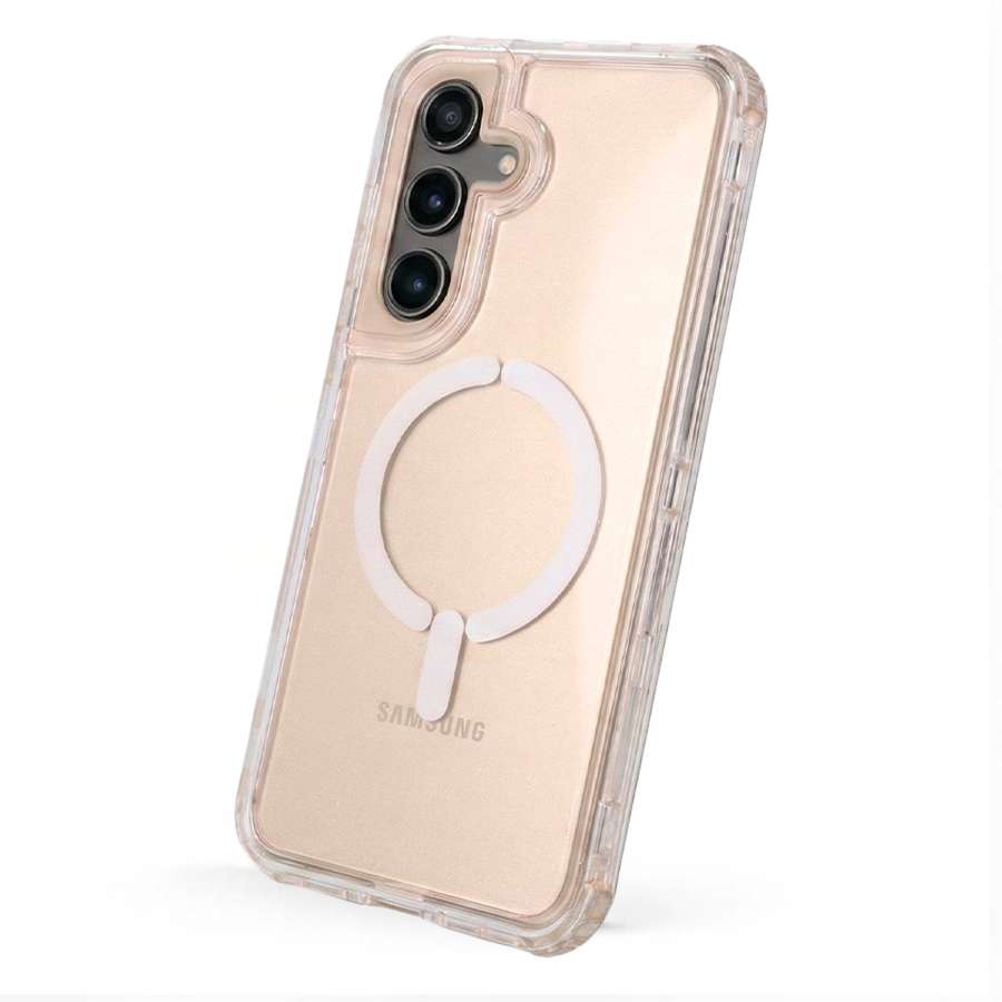 Capa Bumper 3 em 1 Compatível com MagSafe para Samsung Galaxy S25 FE