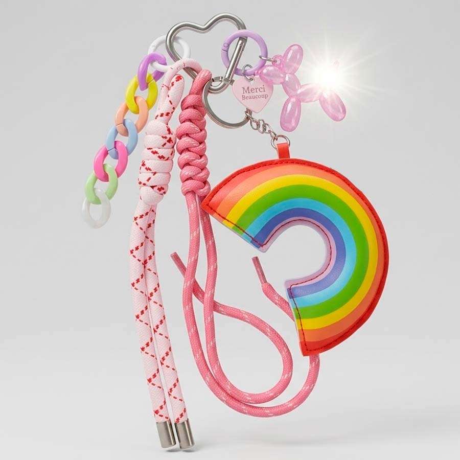 Charm Colgante Arcoíris — Llavero Colorido para Móvil