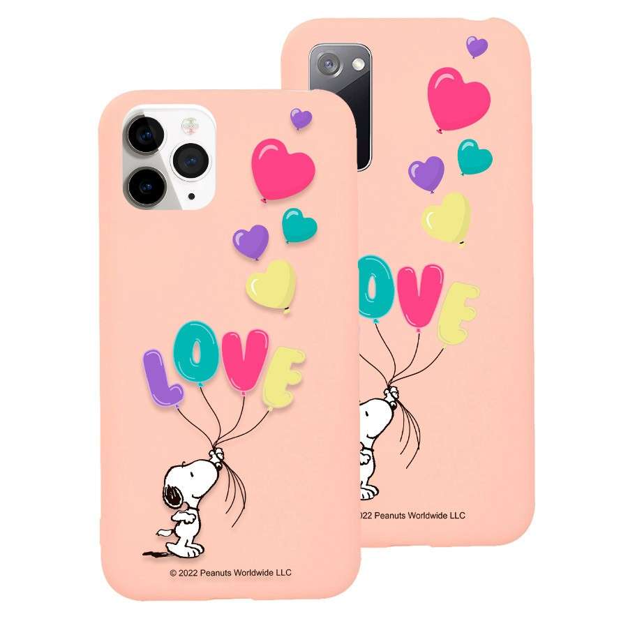 Capa Ultra Suave rosa Oficial Snoopy - Love