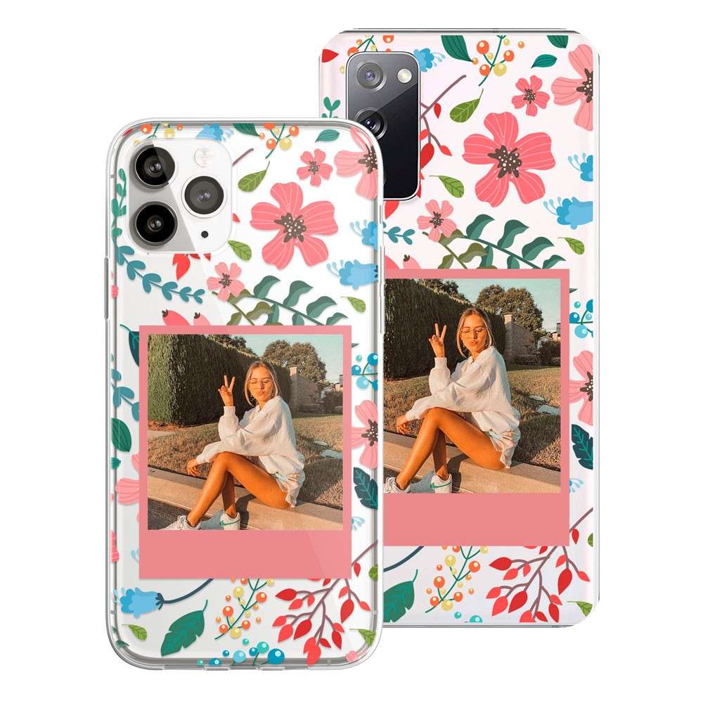 Capa Personalizada - Kodak Rosa Com Fundo Floral