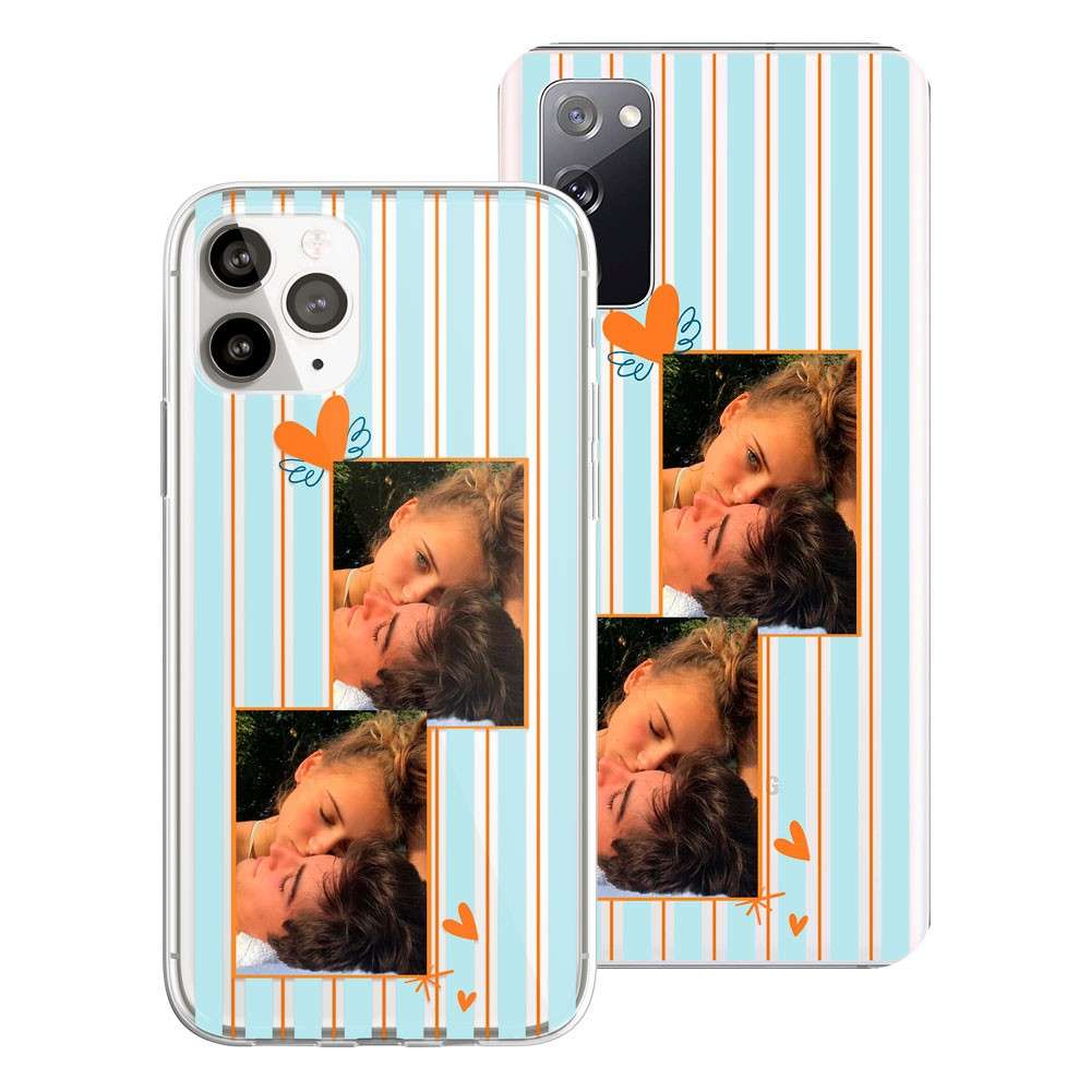 Capa Personalizada - Foto Com Fundo Rayas
