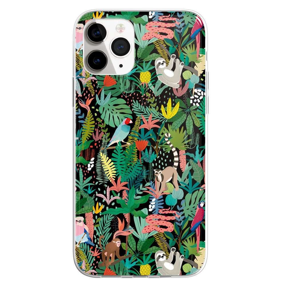 Funda Offset Collage - Patrón Tropical