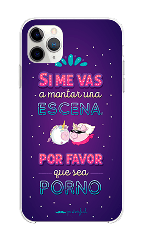 Capa Telemóvel Design Puterful - Si me vas a montar una escena