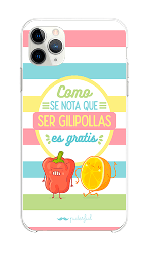 Capa Telemóvel Design Puterful - Se nota que ser gilipollas es gratis