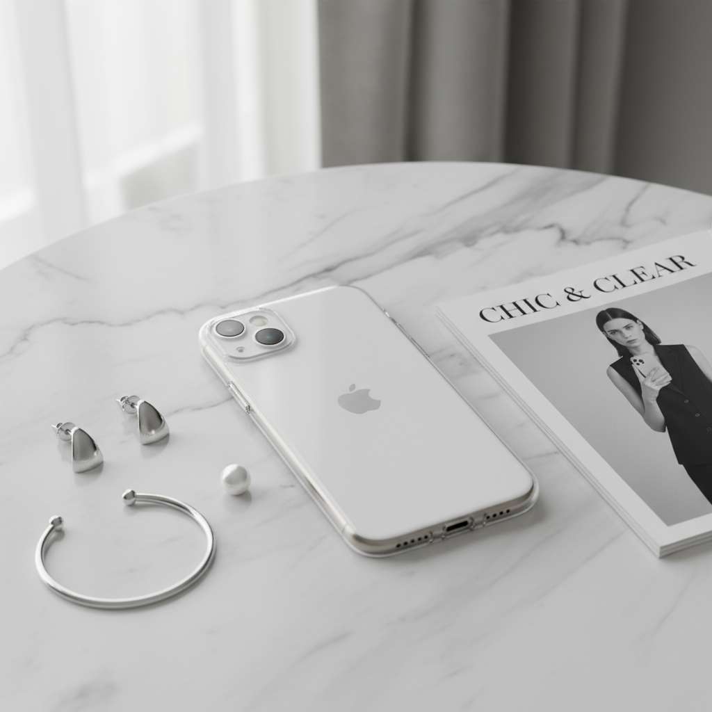Capa Silicone Transparente para iPhone 14 Plus