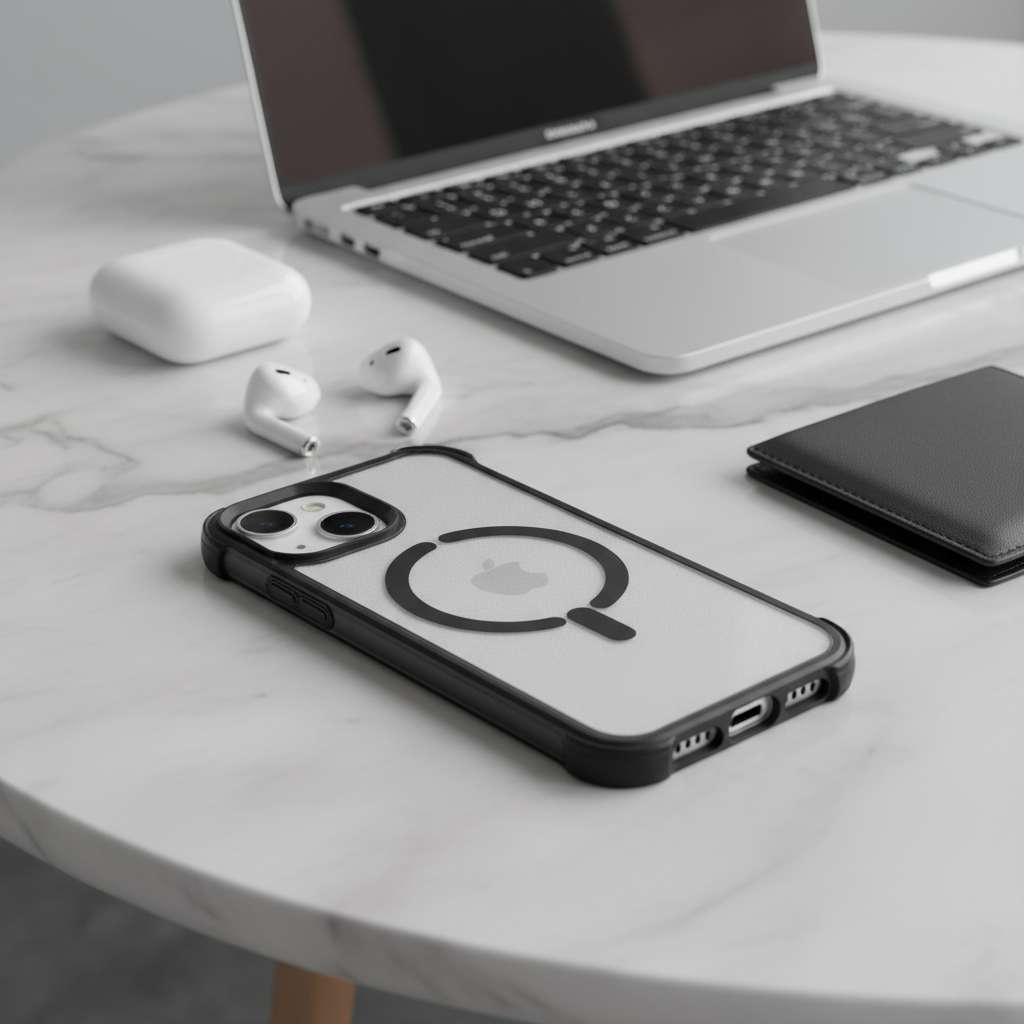 Capa Bumper Compatível com MagSafe para iPhone 15 Plus