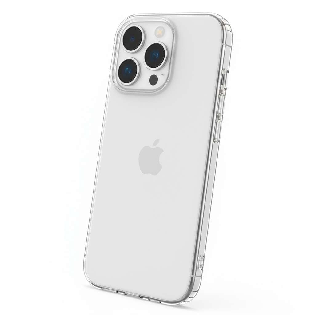Capa Silicone Transparente para iPhone 15 Pro