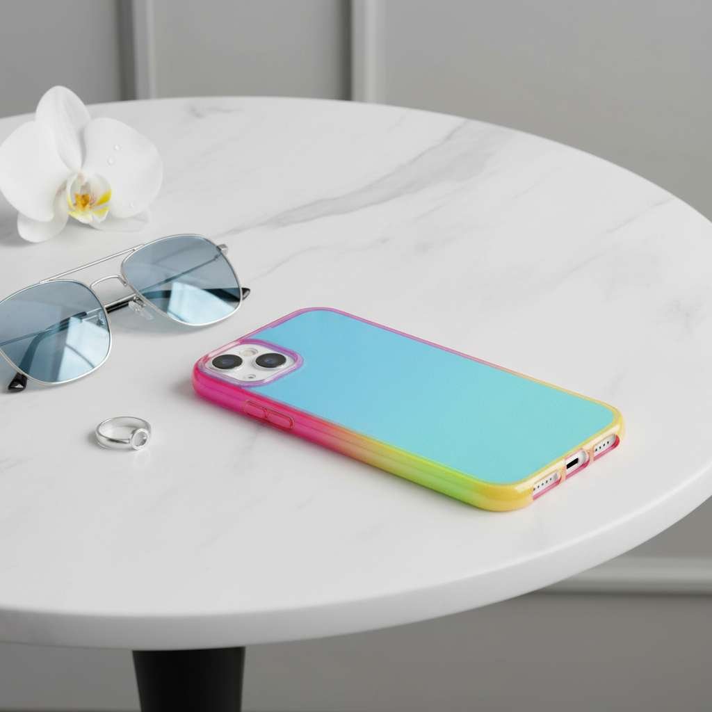 Capa Galaxy Iridescente para iPhone 13