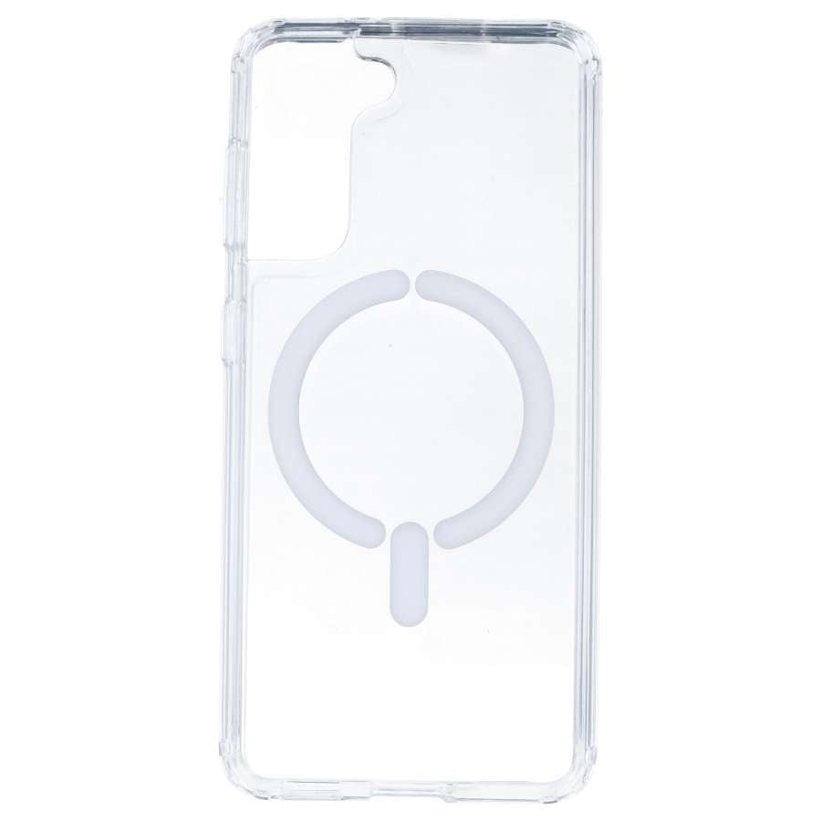 Capa Transparente Logo Compatível com MagSafe para Samsung Galaxy S21