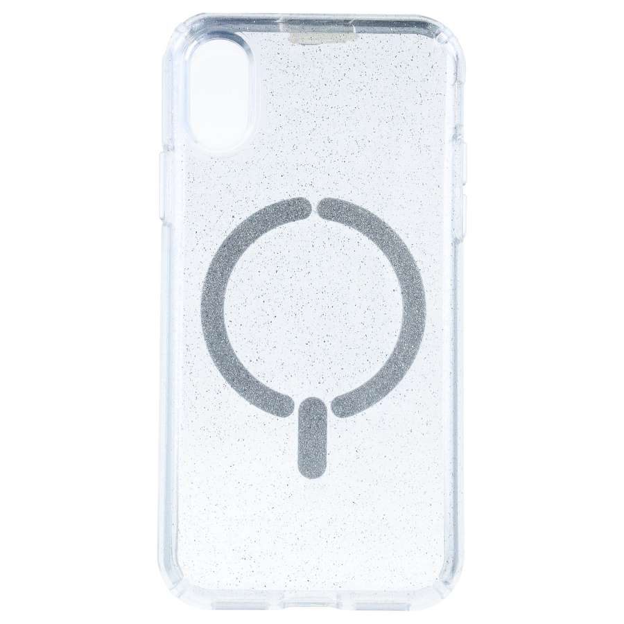 Capa Purpurina Compatível com MagSafe para iPhone X