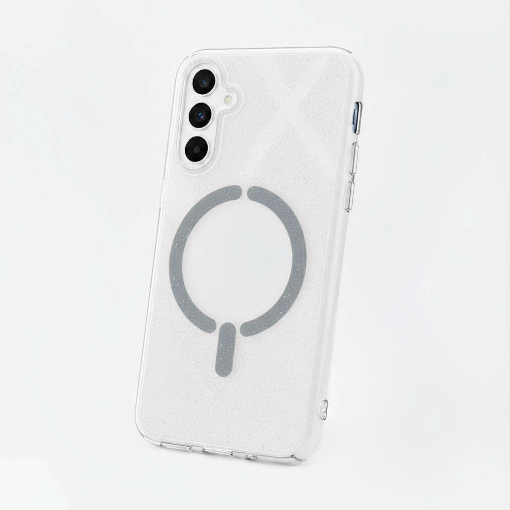 Capa Purpurina Compatível com MagSafe para Samsung Galaxy S24