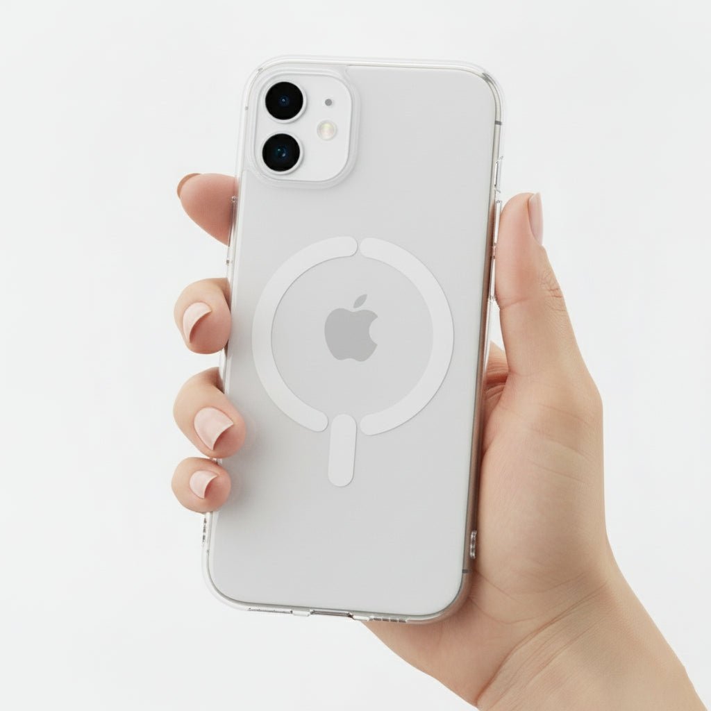 Capa Transparente Antiyellow Compatível com MagSafe para iPhone 12