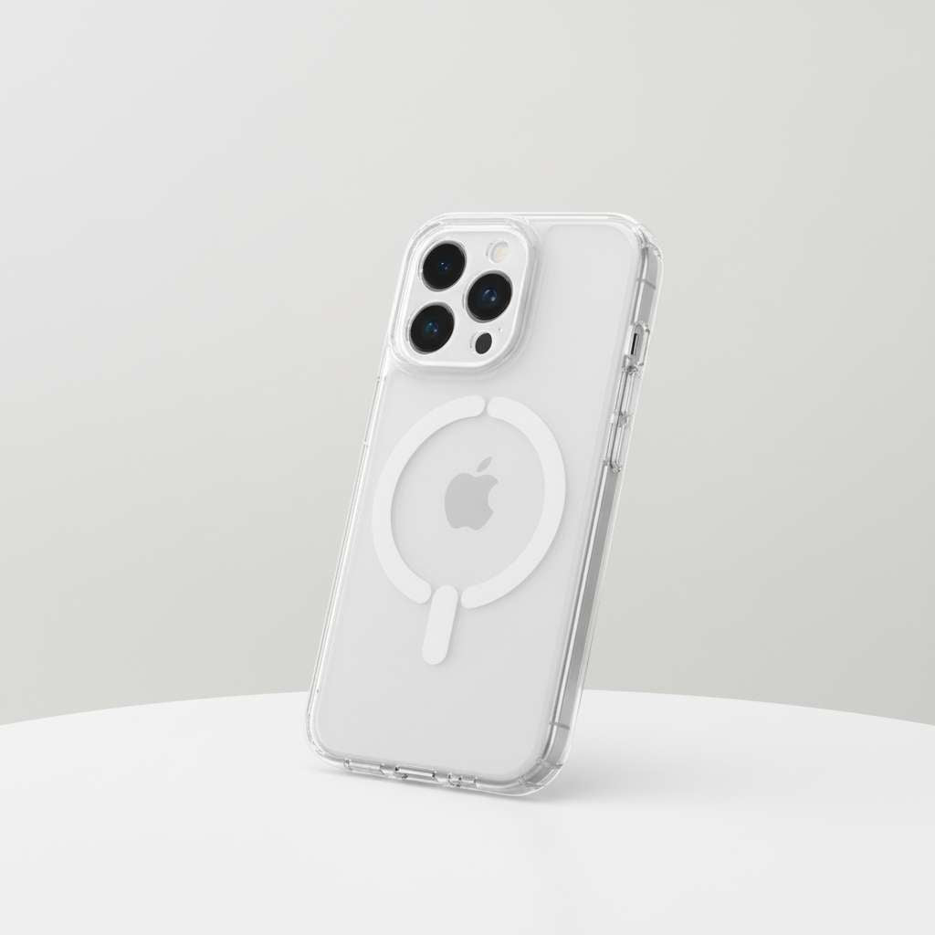 Capa Transparente Antiyellow Compatível com MagSafe para iPhone 15 Pro Max