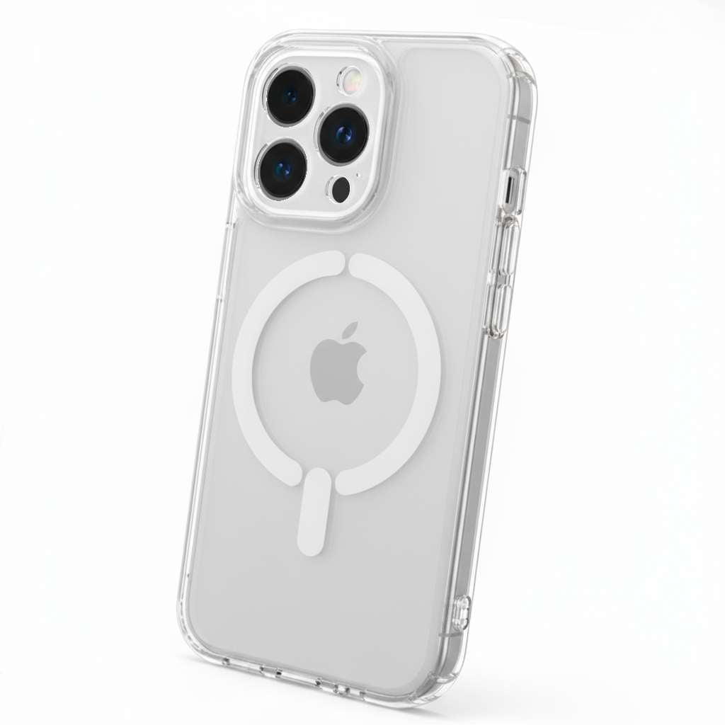 Capa Reforçada Antiyellow Compatível com MagSafe para iPhone 15 Pro Max