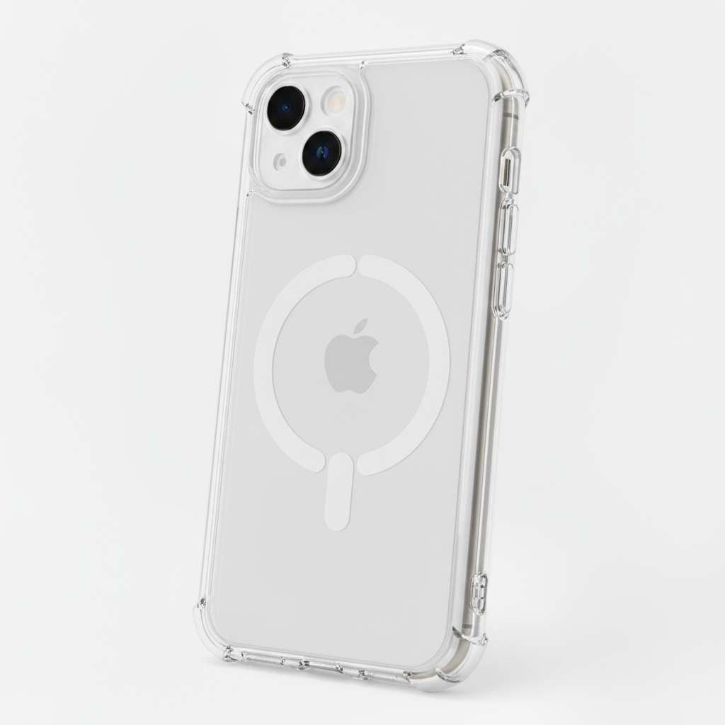 Capa Reforçada Antiyellow Compatível com MagSafe para iPhone 15 Plus