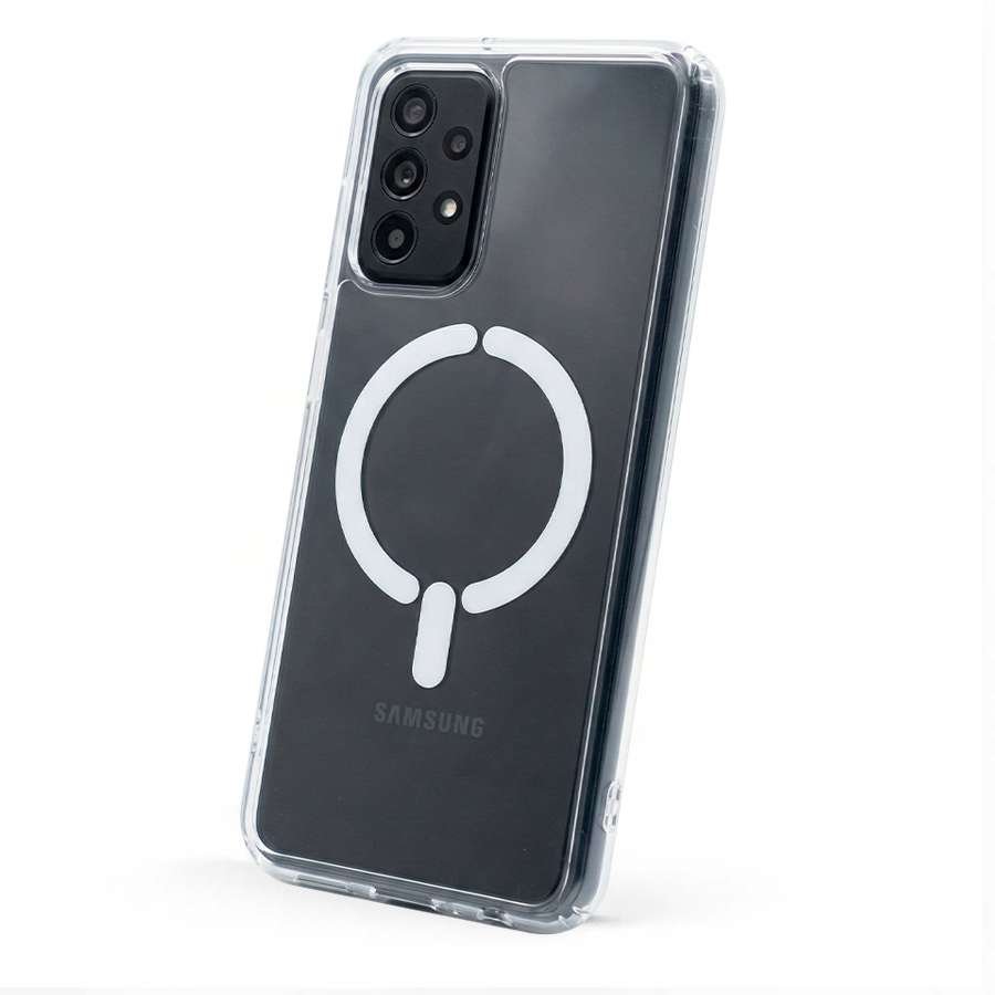 Funda Transparente Logo Compatible con Magsafe para Samsung Galaxy A53