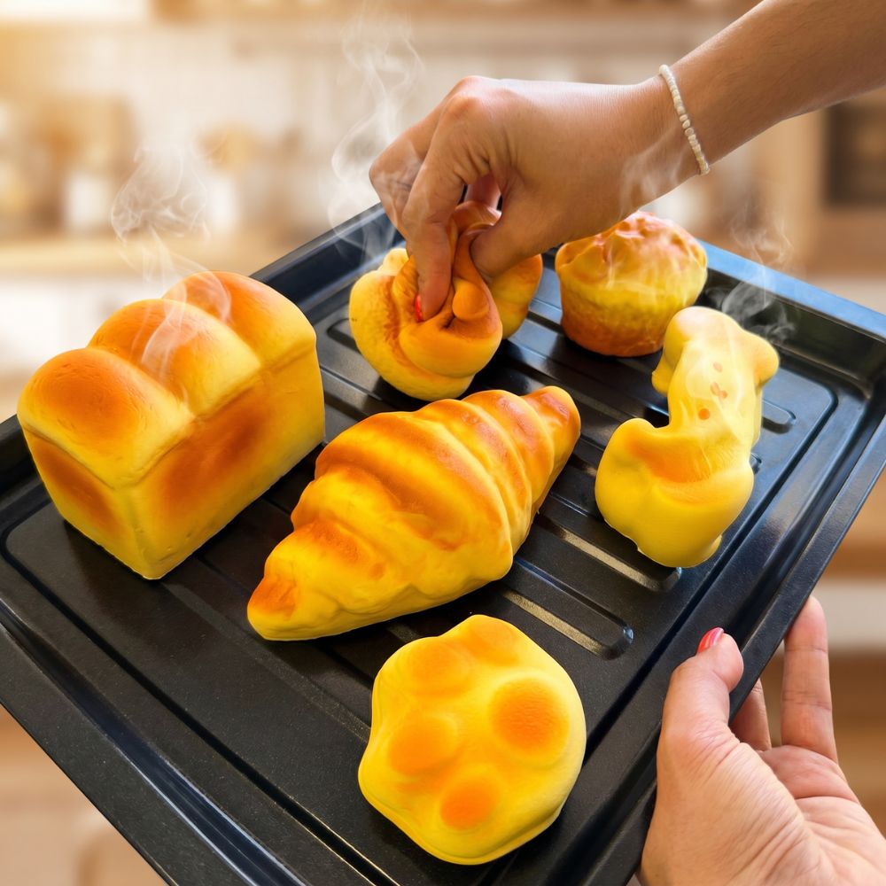 Squishy con olor a queso de La Casa de las Carcasas kawaii
