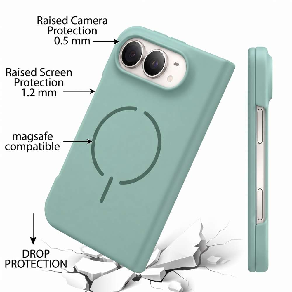 Funda Ultra Suave compatible con MagSafe para iPhone Duo en color Verde, vista 5 de 5