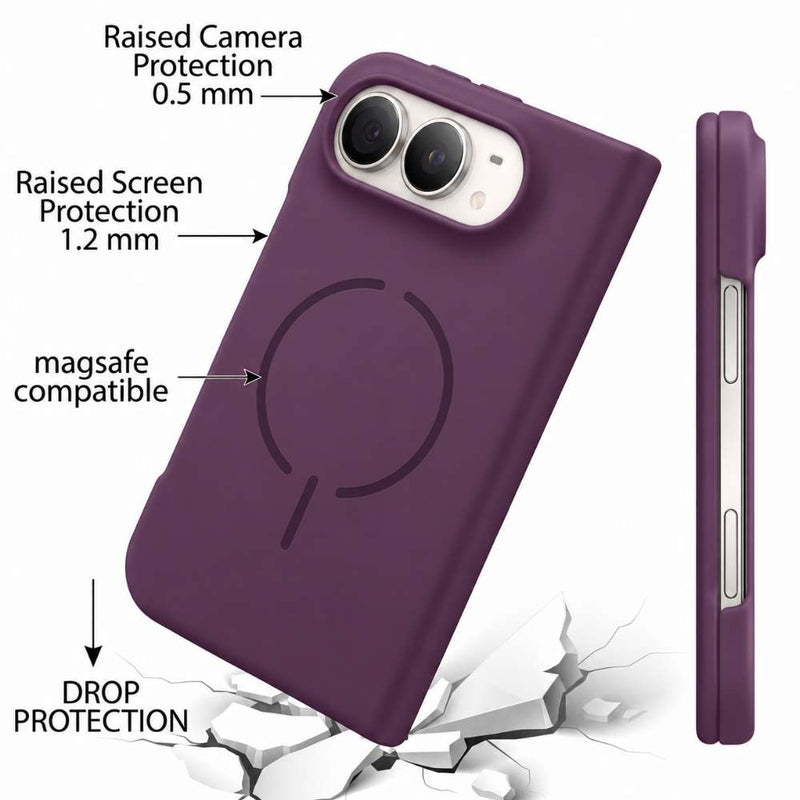 Funda Ultra Suave compatible con MagSafe para iPhone Duo en color Dark cherry, vista 4 de 5