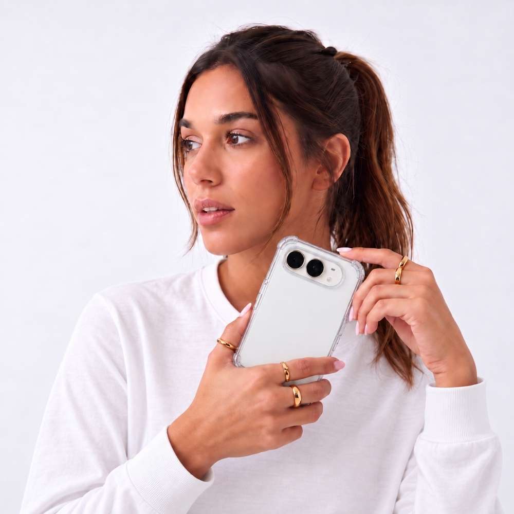 Funda Reforzada transparente con esquinas reforzadas para iPhone Duo, vista 3 de 5