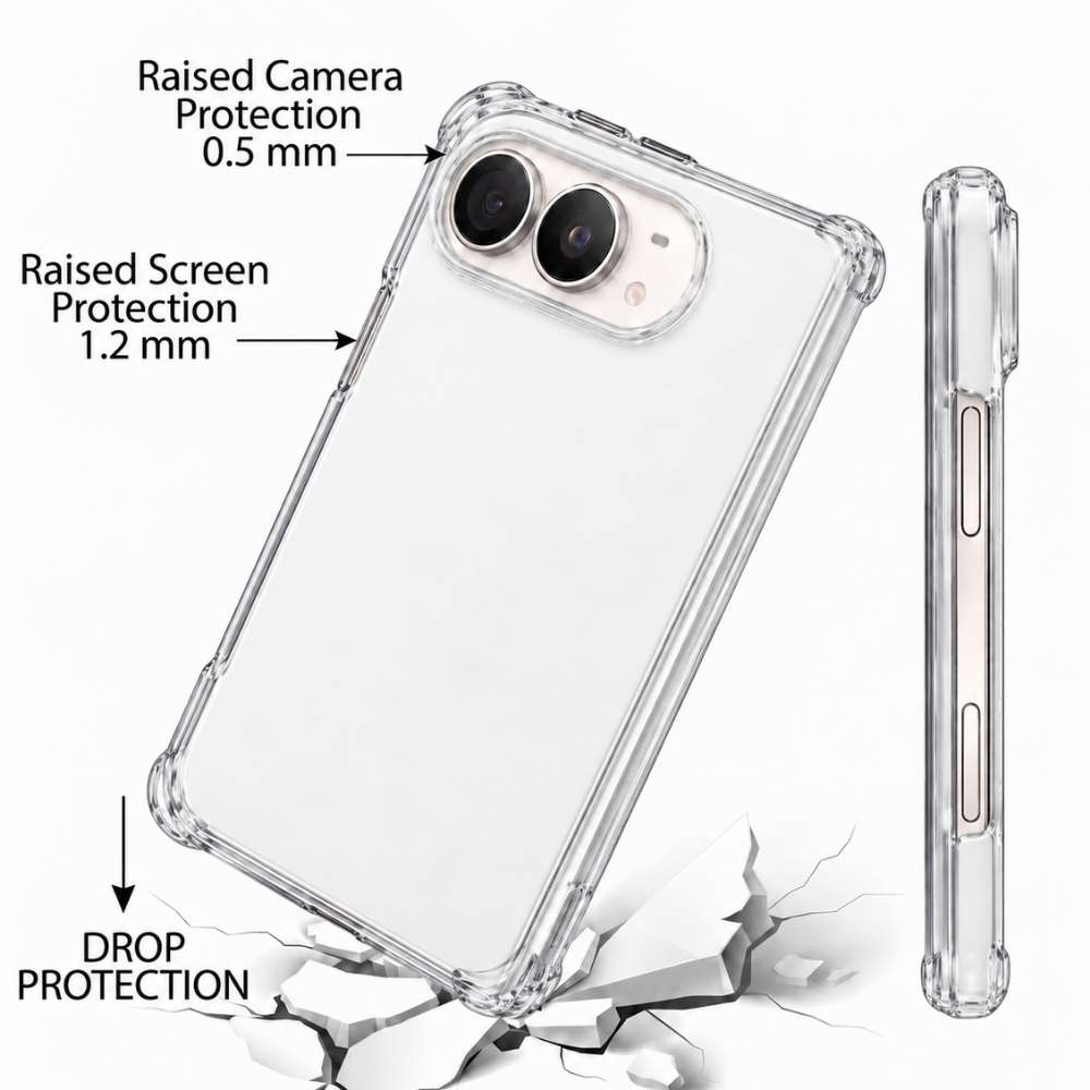 Funda Reforzada transparente con esquinas reforzadas para iPhone Duo, vista 5 de 5