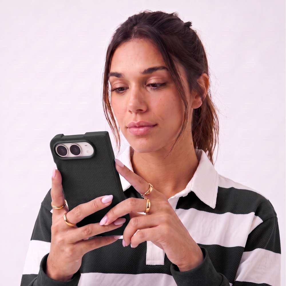 Funda Trenzada Magbattery para iPhone Duo en color Negro, vista 2 de 5