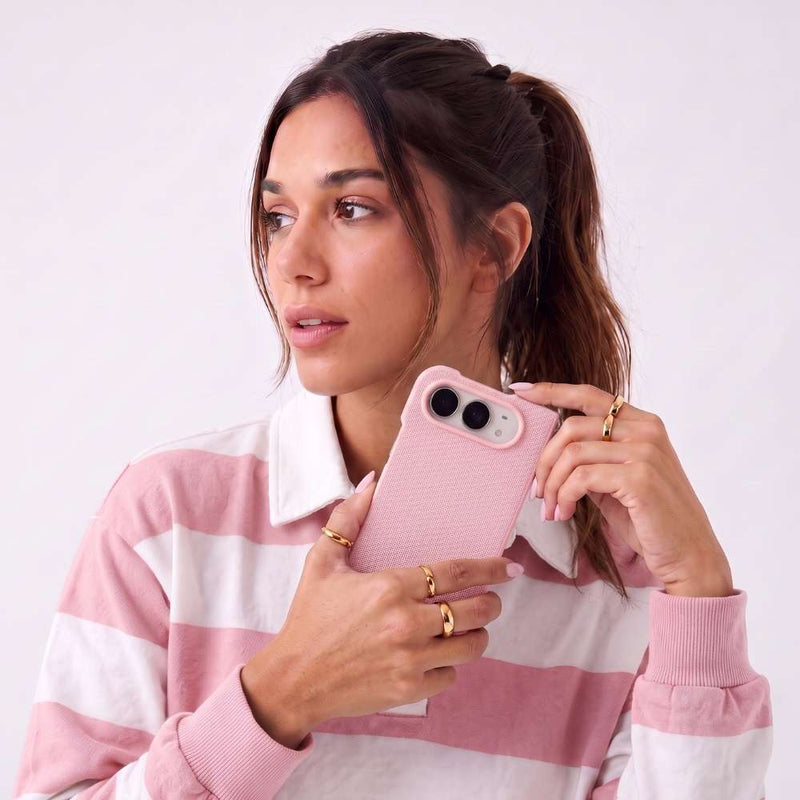 Funda Trenzada Magbattery para iPhone Duo en color Rosa, vista 2 de 5