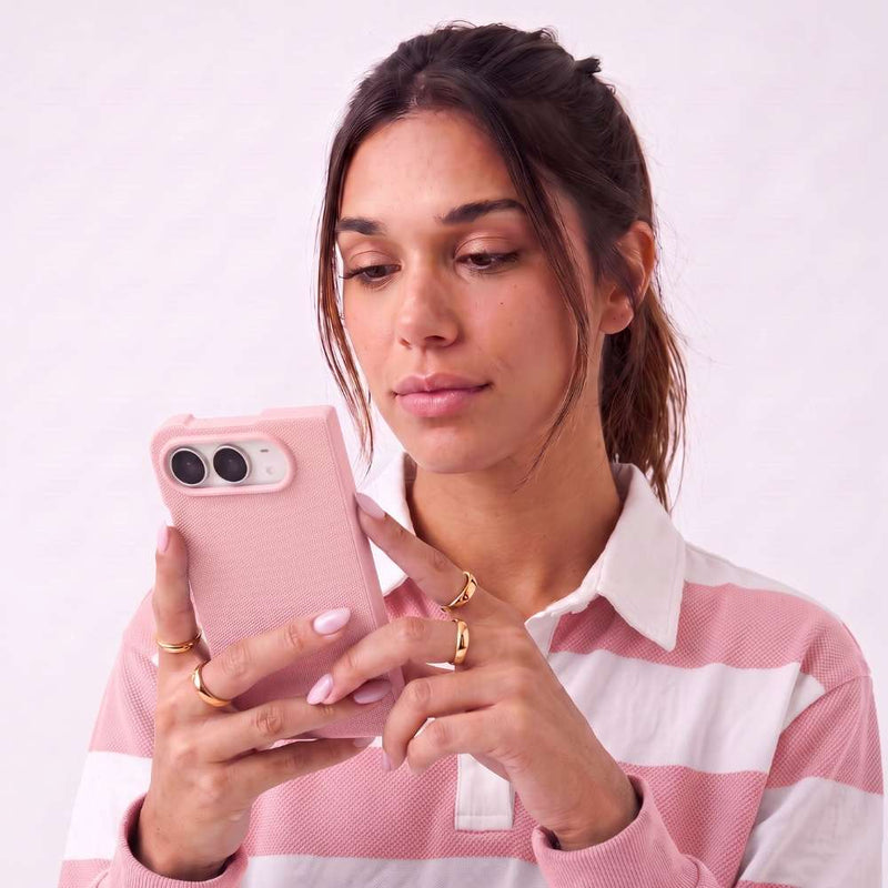 Funda Trenzada Magbattery para iPhone Duo en color Rosa, vista 3 de 5