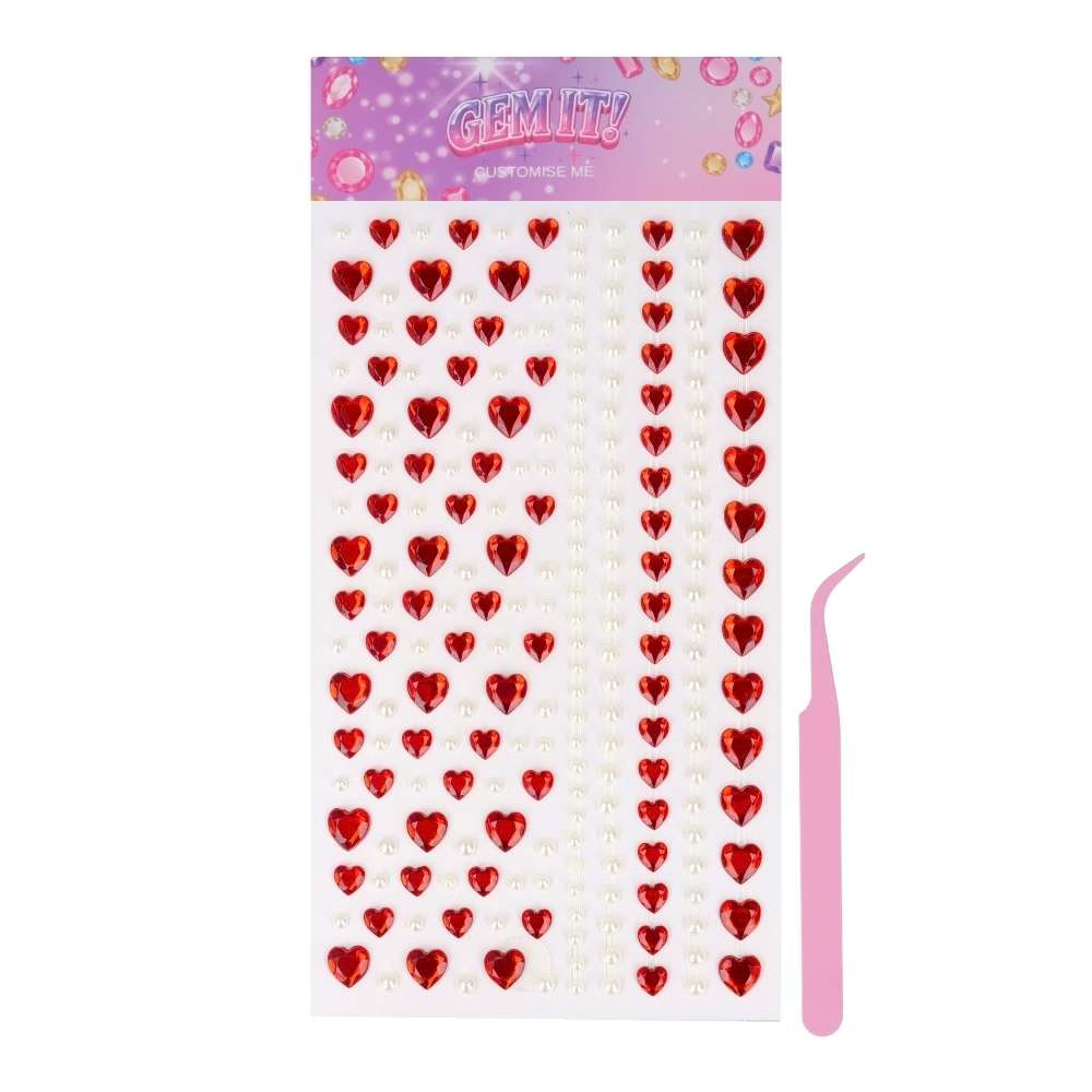Stickers Gemas XL - Corazones Rojos