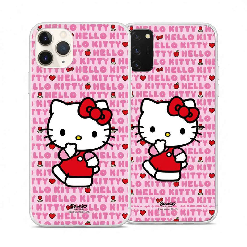 Funda oficial Hello Kitty Logo Pink rosa para móvil - carcasa rosa