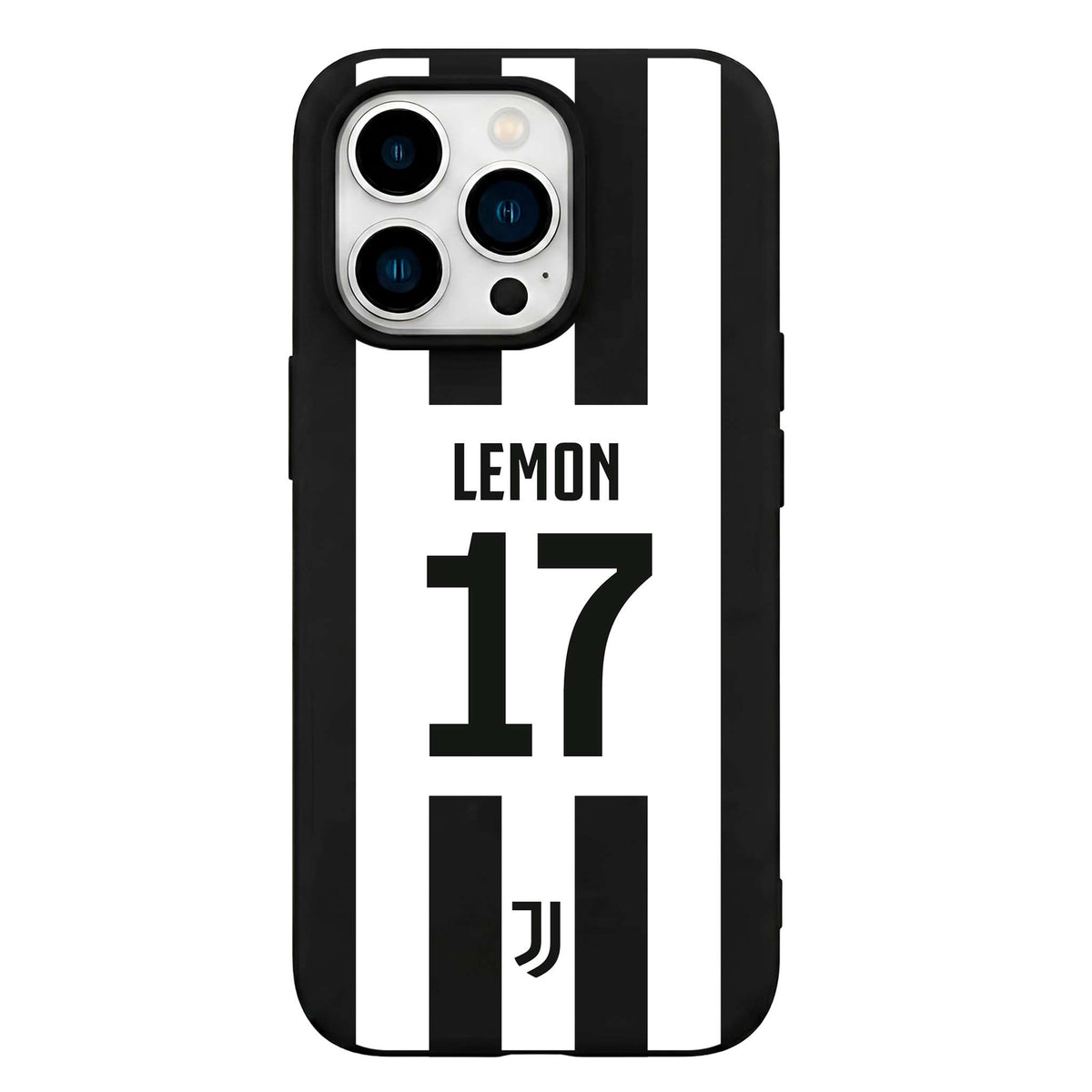 Capa Oficial Juventus - Personalizada Fundo Rayas