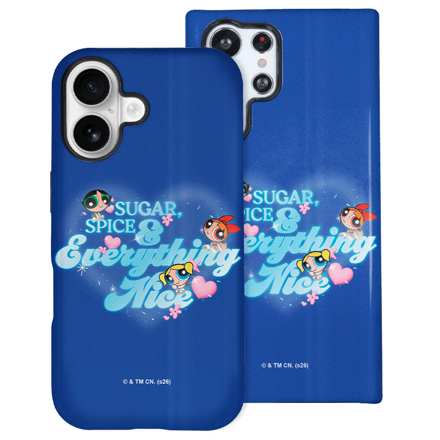 Funda Tough Las Supernenas Blue - Mockup en móvil