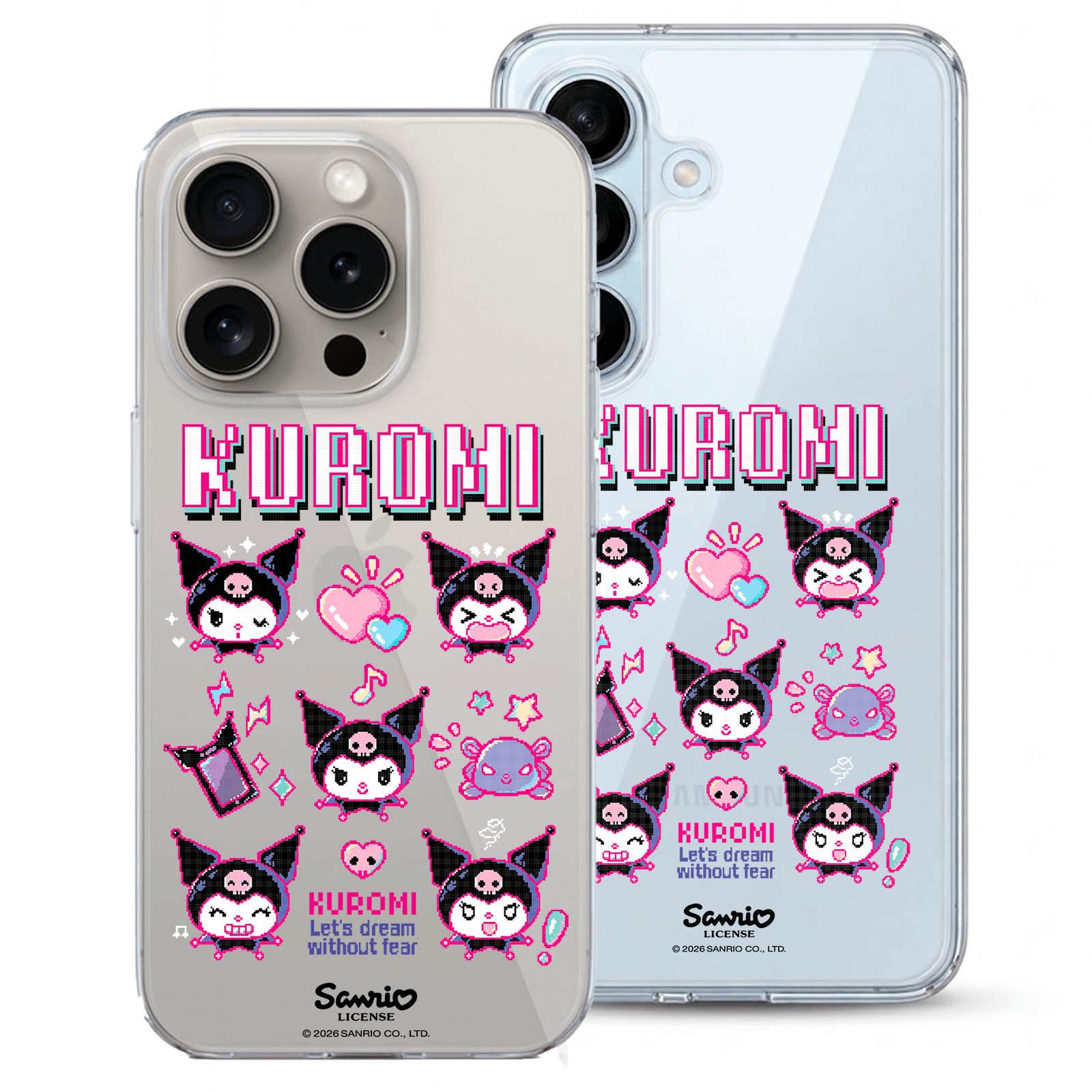 Funda oficial Kuromi Let's Dream de Sanrio - Vista detalle diseño
