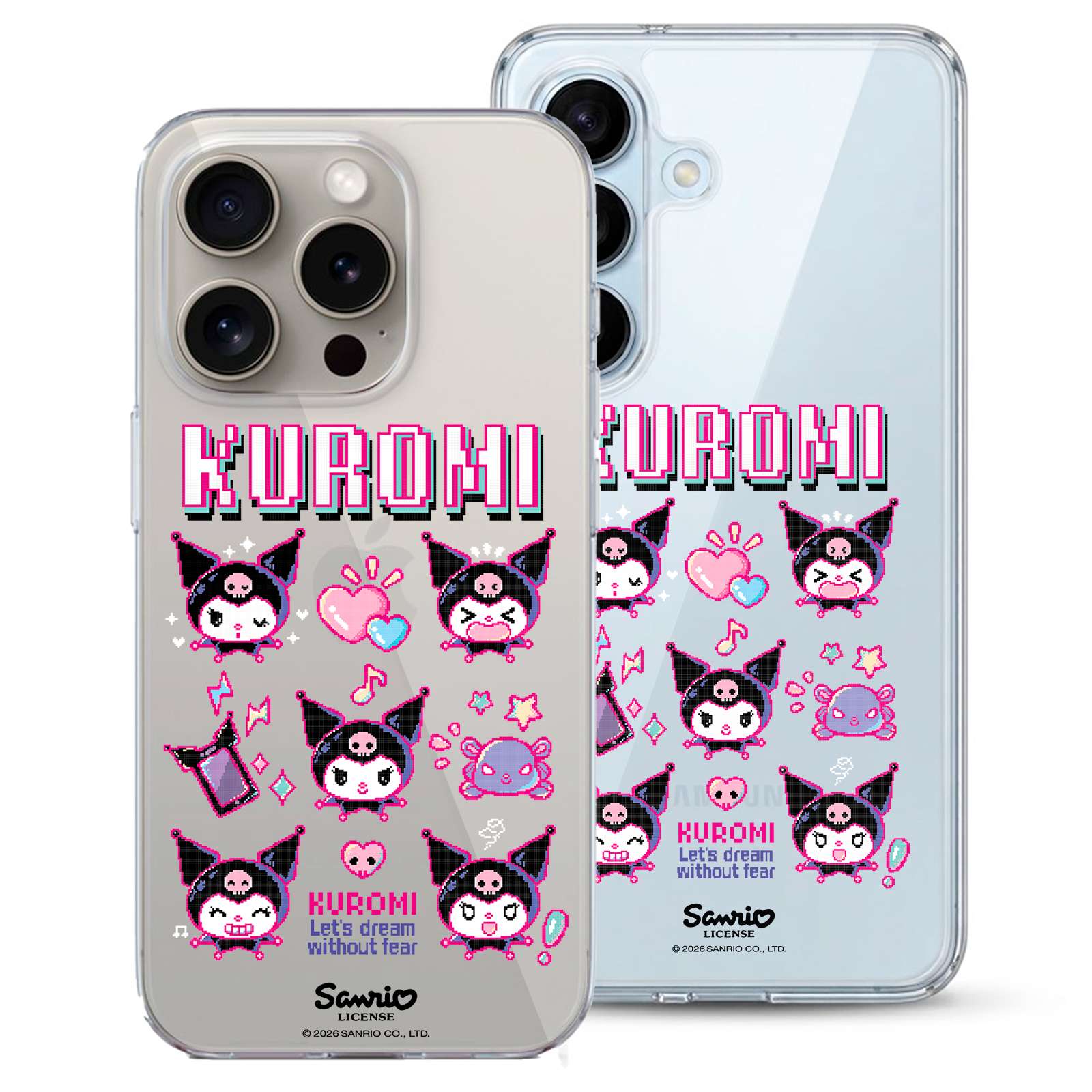Funda oficial Kuromi Let's Dream de Sanrio - Vista frontal