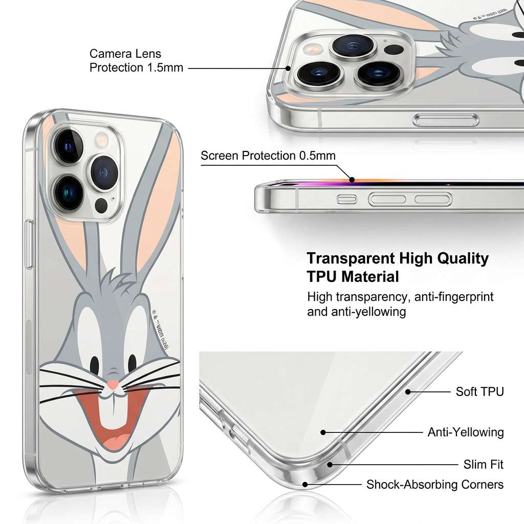Capa Oficial Looney Tunes - Bugs Bunny Sonrisa