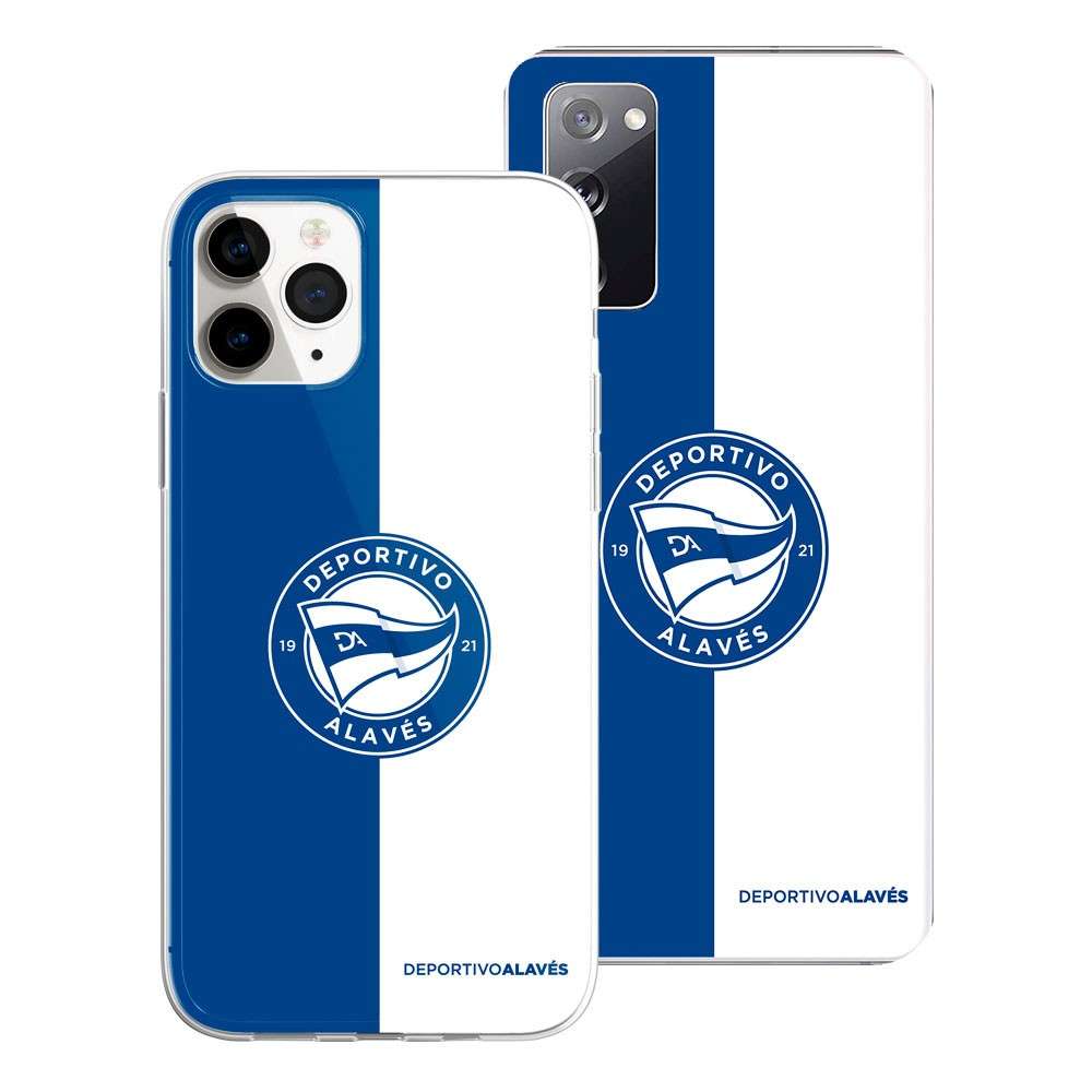 Capa Oficial Desportivo Alavés - Escudo Com Fundo Bicolor