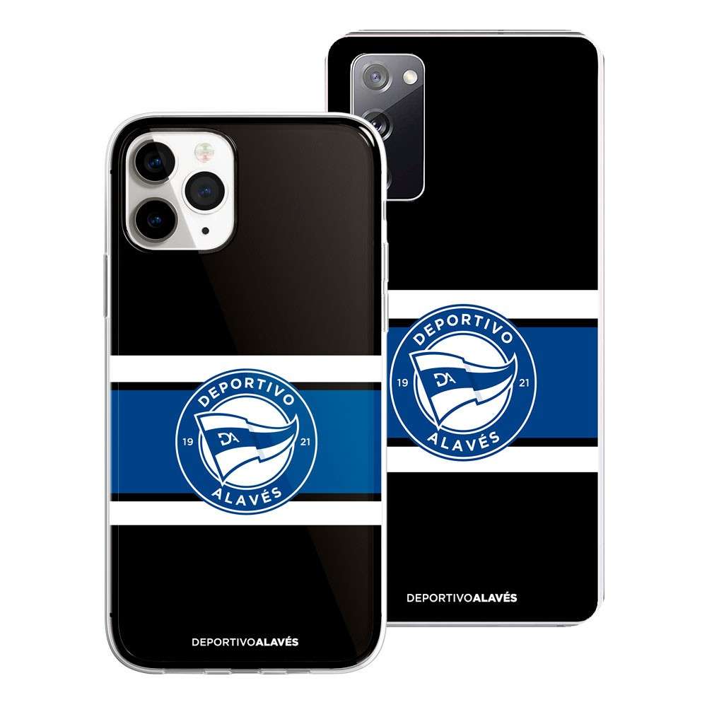 Capa Oficial Desportivo Alavés - Escudo Sobre Fundo Negro