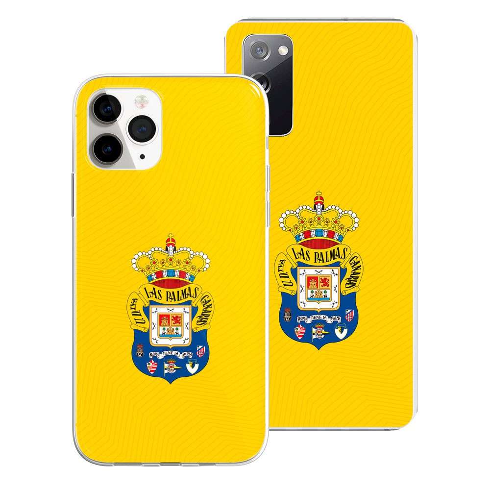 Capa Oficial UD Las Palmas - Escudo Sobre Fundo Amarillo